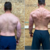 images of strong man before and after online nutrition coaching